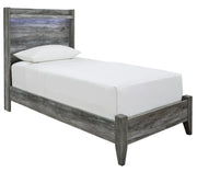 Baystorm Gray Twin LED Panel Bed - Gate FurnitureTwin Bed