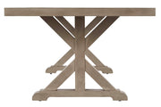 Beachcroft Beige Dining Table with Umbrella Option - Gate FurnitureDining Table
