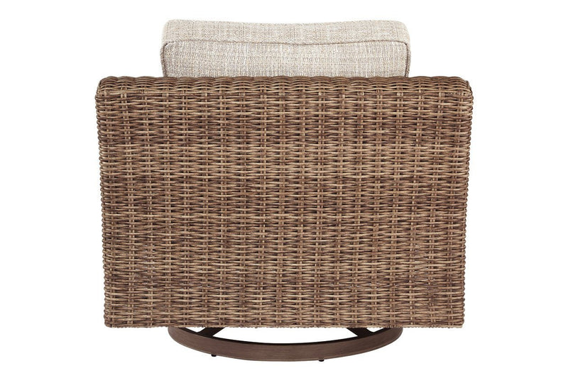 Beachcroft Beige Swivel Lounge Chair - Gate FurnitureAccent Chair