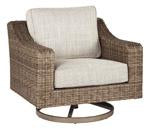 Beachcroft Beige Swivel Lounge Chair - P791-821 - Gate Furniture