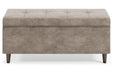 Becklow Beige Storage Bench - A3000287 - Gate Furniture