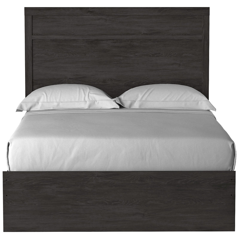 Belachime Black Full Panel Bed - Gate FurnitureFull Bed