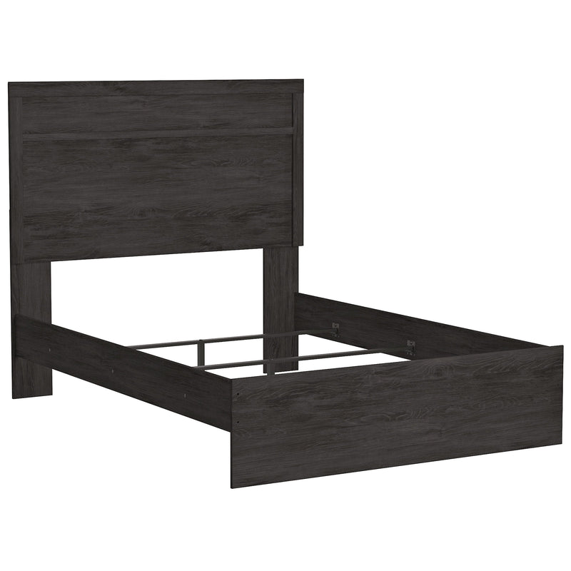 Belachime Black Full Panel Bed - Gate FurnitureFull Bed