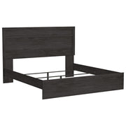 Belachime Black King Panel Bed - Gate FurnitureKing Bed