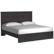 Belachime Black King Panel Bed - Gate FurnitureKing Bed
