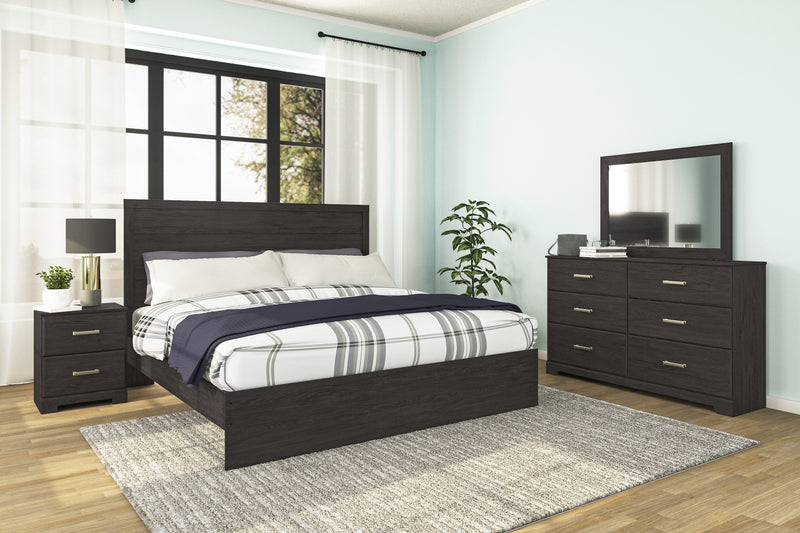 Belachime Black Panel Bedroom Set - Gate FurnitureBedroom Set