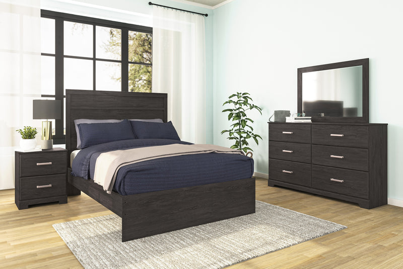 Belachime Black Panel Youth Bedroom Set - Gate FurnitureYouth Bedroom Set