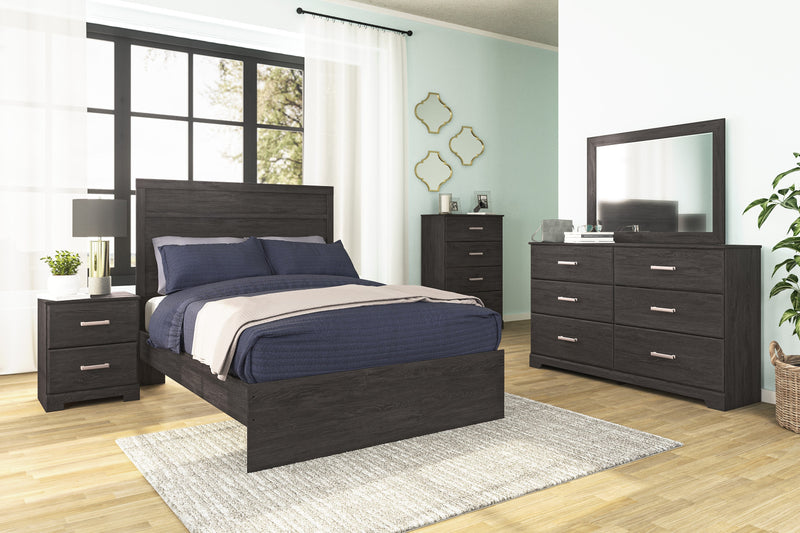Belachime Black Panel Youth Bedroom Set - Gate FurnitureYouth Bedroom Set