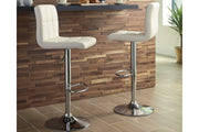 Bellatier Bone Adjustable Height Bar Stool (Set of 2) - Gate FurnitureBarstool