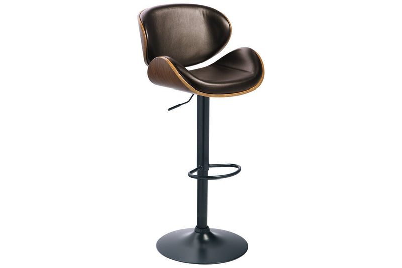 Bellatier Brown Adjustable Height Bar Stool - Gate FurnitureBarstool