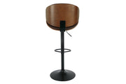 Bellatier Brown Adjustable Height Bar Stool - Gate FurnitureBarstool