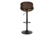 Bellatier Brown Adjustable Height Bar Stool - Gate FurnitureBarstool