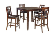 Bennox Brown Counter Height Dining Table and Bar Stools (Set of 5) - Gate FurnitureCounter Height Table