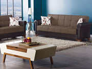 Bergen 90 in. Convertible Sleeper Sofa in Light Brown with Storage - Gate FurnitureSleeper Sofa