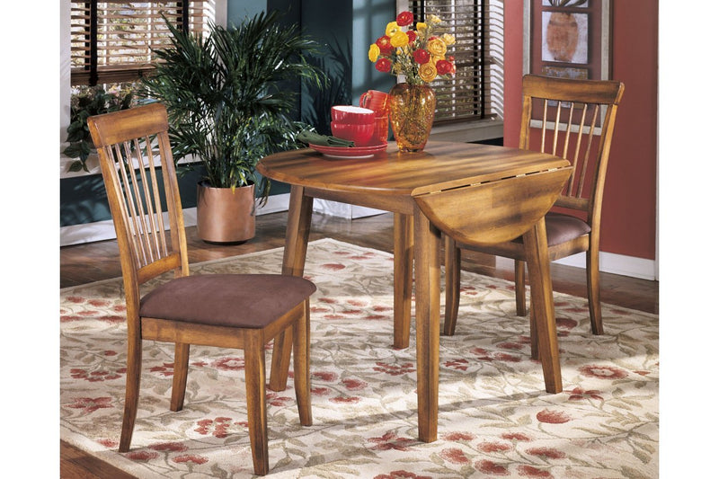 Berringer Rustic Brown Dining Drop Leaf Table - Gate FurnitureDining Table