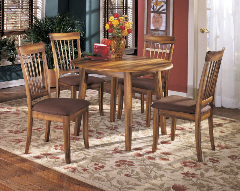 Berringer Rustic Brown Drop Leaf Dinette Set - Gate FurnitureDining Room Set