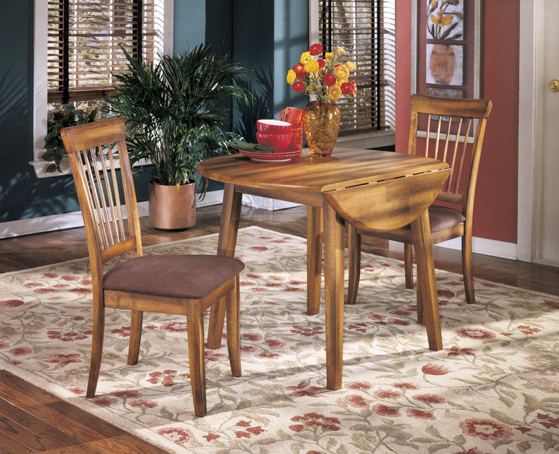 Berringer Rustic Brown Drop Leaf Dinette Set - Gate FurnitureDining Room Set