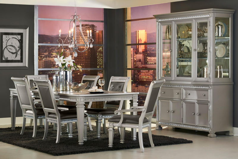 Bevelle Silver Extendable Dining Set - Gate FurnitureDining Room Set