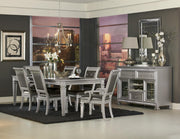 Bevelle Silver Extendable Dining Set - Gate FurnitureDining Room Set