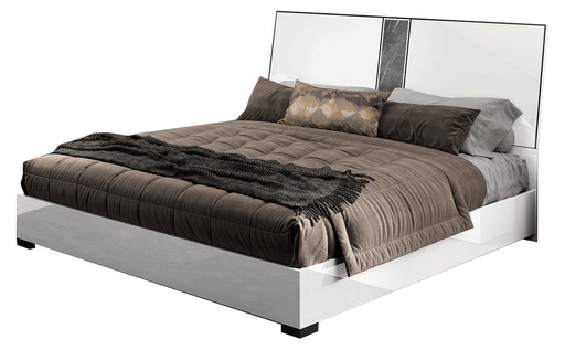 Bianca Marble Bed Queen - Gate Furniture