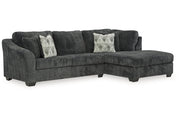 Biddeford Shadow 2 - Piece RAF Chaise Sleeper Sectional - Gate FurnitureSleeper Sectional