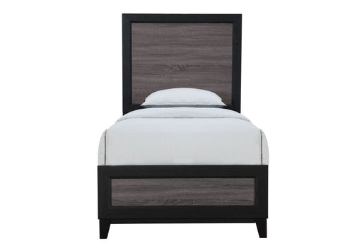 Lisbon Grey And Black Twin Bed - LISBON-GREY/BLACK-TB - Gate Furniture