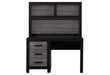 Lisbon Grey/Black Twin Bed, Dresser, Mirror And Nightstand - LISBON-GREY/BLACK-TB+DR+MR+NS - Gate Furniture