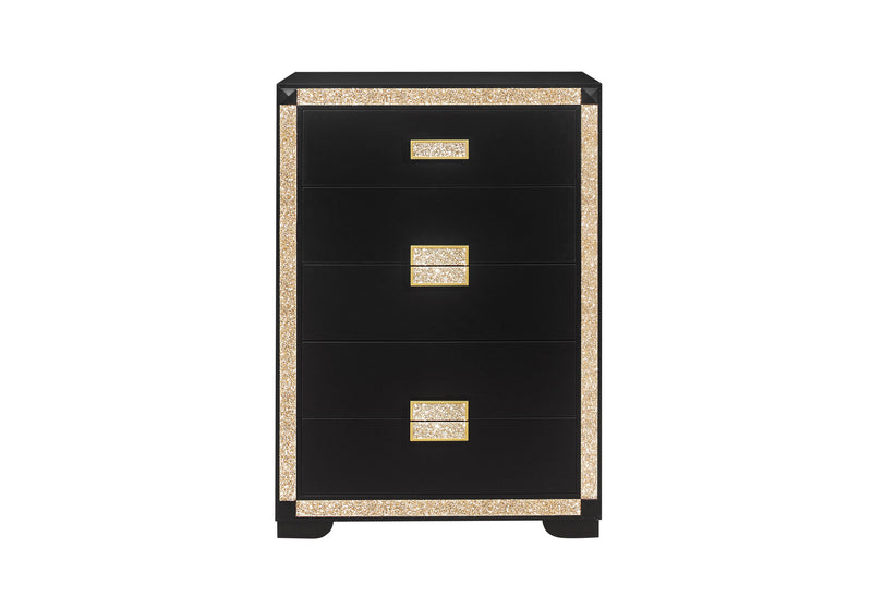 Blake Black/Gold Chest - Gate FurnitureChest