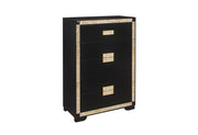 Blake Black/Gold Chest - Gate FurnitureChest
