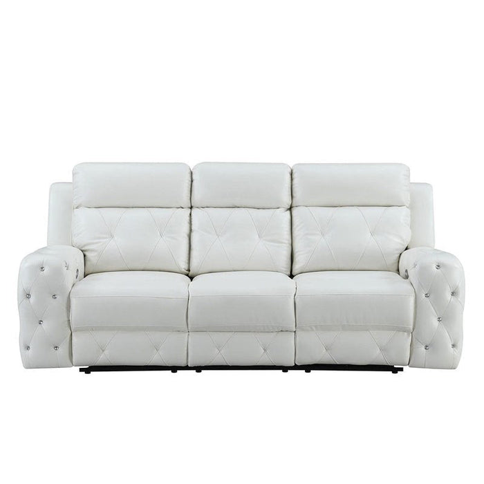 Blanche White Power Reclining Sofa - U8311-BLANCHE WHITE-PRS - Gate Furniture