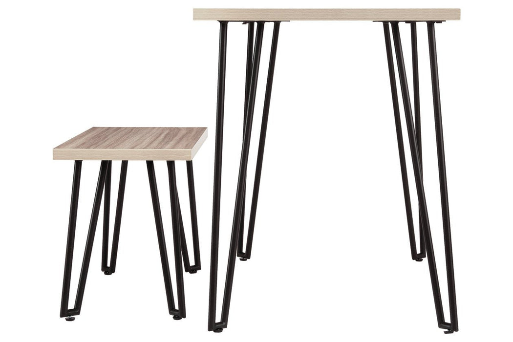 Blariden Brown/Black Desk with Bench - B008-101 - Gate Furniture