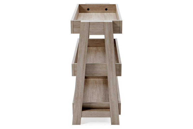 Blariden Light Tan Shelf Accent Table - Gate FurnitureTable
