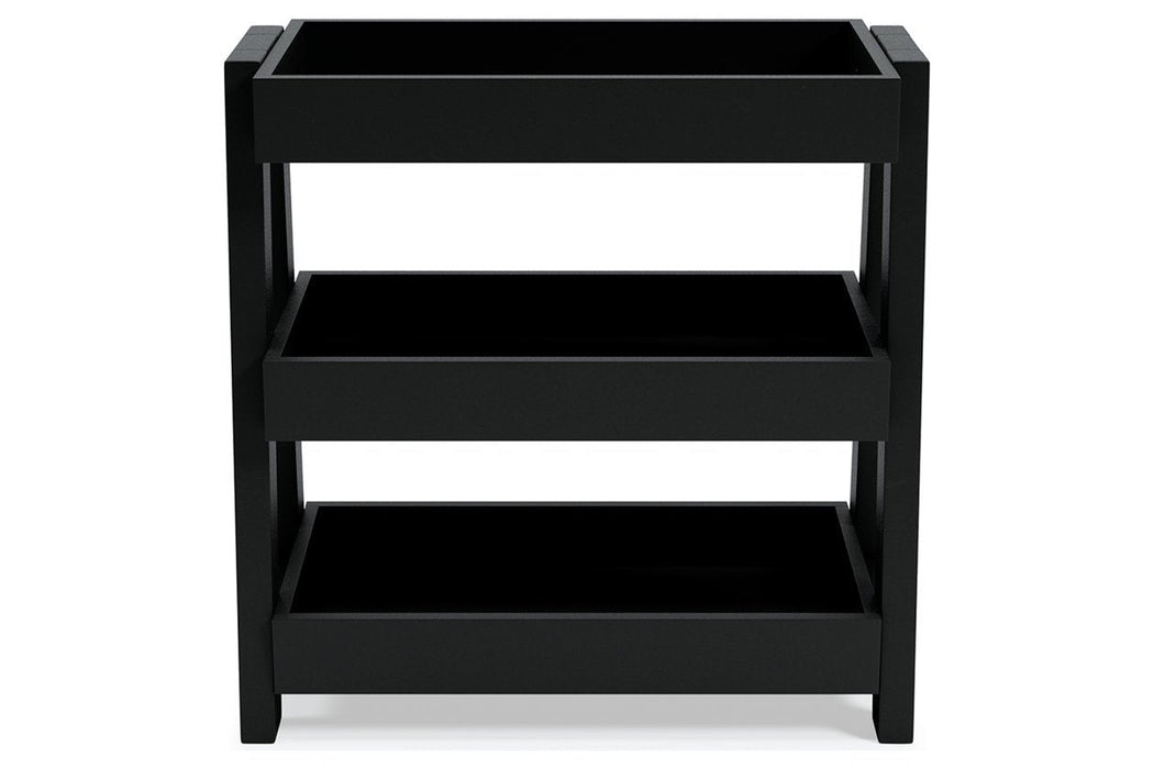 Blariden Metallic Gray Shelf Accent Table - A4000365 - Gate Furniture
