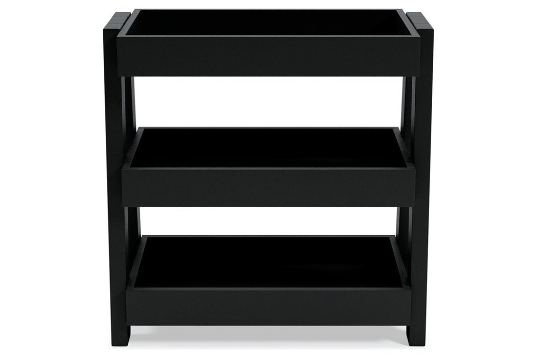 Blariden Metallic Gray Shelf Accent Table - A4000365 - Gate Furniture