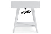 Blariden White Accent Table - Gate FurnitureTable