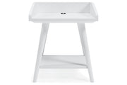 Blariden White Accent Table - Gate FurnitureTable