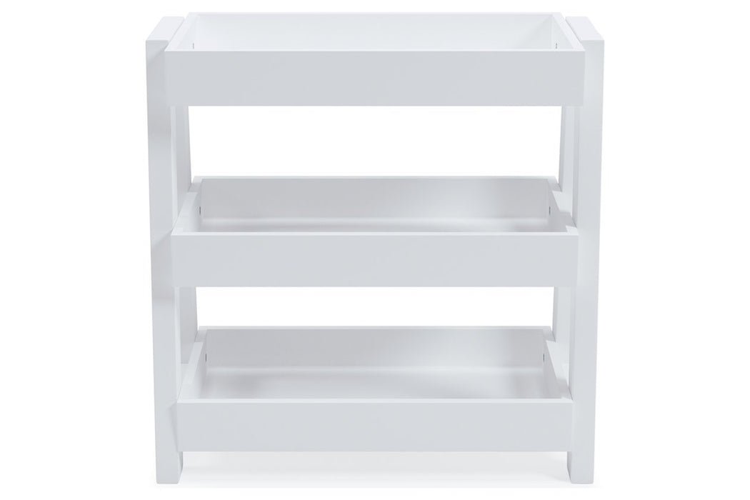 Blariden White Shelf Accent Table - A4000362 - Gate Furniture