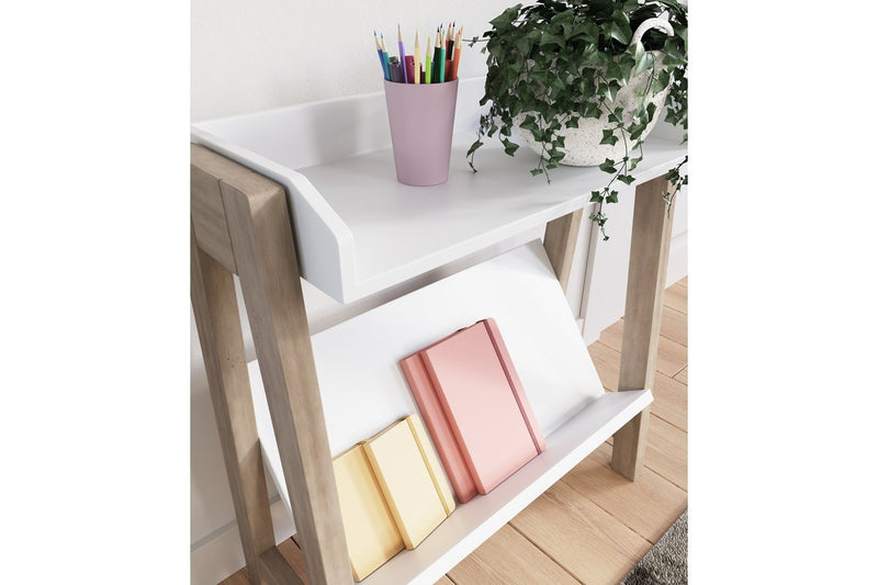 Blariden White/Tan Small Bookcase - Gate FurnitureBookcases