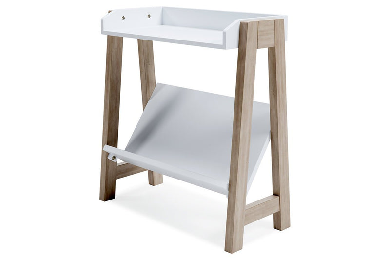 Blariden White/Tan Small Bookcase - Gate FurnitureBookcases