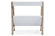 Blariden White/Tan Small Bookcase - Gate FurnitureBookcases