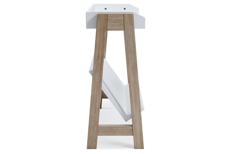 Blariden White/Tan Small Bookcase - Gate FurnitureBookcases