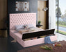 Bliss Velvet Full Bed (3 Boxes) Pink - BlissPink-F