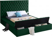 Bliss Velvet King Bed (3 Boxes) Green - Gate FurnitureKing Bed