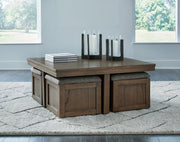 Boardernest Coffee Table with 4 Stools - Gate FurnitureCocktail Table