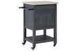 Boderidge Black Bar Cart - A4000332 - Gate Furniture