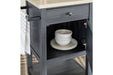 Boderidge Black Bar Cart - A4000332 - Gate Furniture