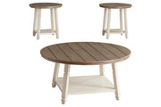 Bolanbrook Two - tone Table (Set of 3) - Gate FurnitureOccasional Table Set