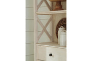 Bolanburg Antique White Display Cabinet - Gate FurnitureServer