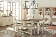Bolanburg Antique White - Oak Dining Room Set - Gate FurnitureDining Room Set