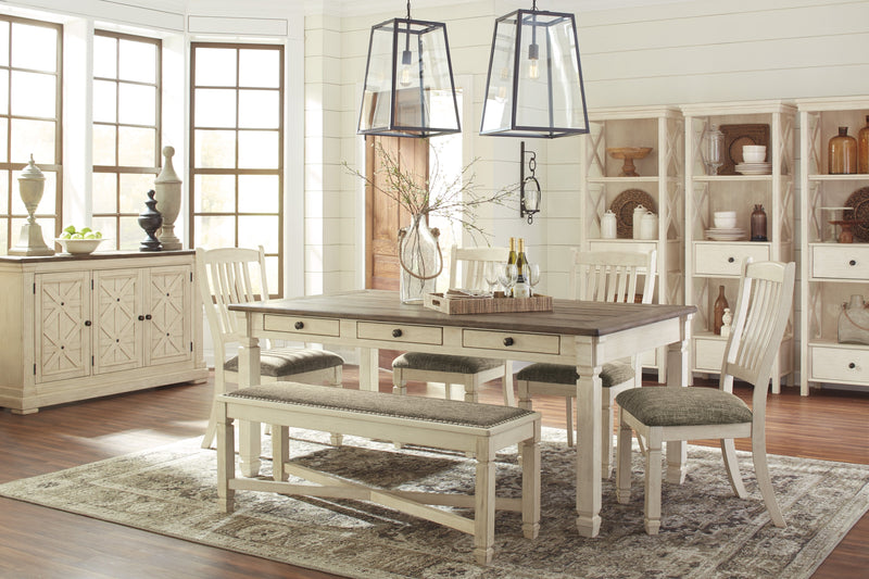 Bolanburg Antique White - Oak Dining Room Set - Gate FurnitureDining Room Set